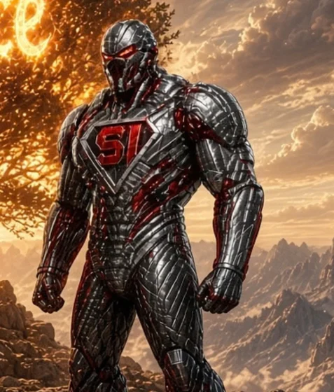 RO BRO ROK-GROK, the red and silver SI robot